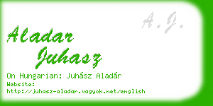 aladar juhasz business card